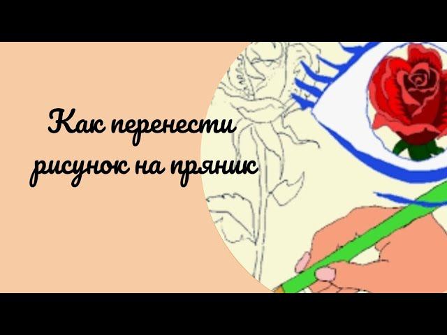 Как перести рисунок на пряник с помощью приложения