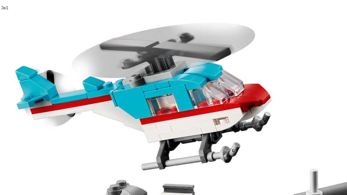 LEGO. Лего. вертолет на трейлер. LEGO Creator 31146
