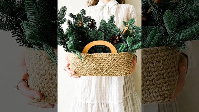 Корзины из джута с живым нобилисом