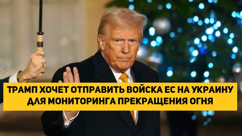 Трамп хочет отправить войска ЕС на Украину для мониторинга прекращения огня
