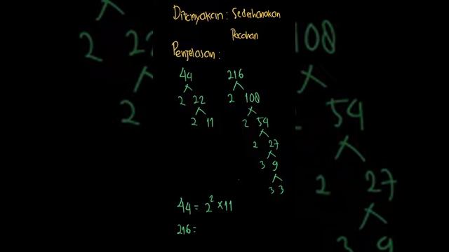 Sederhanakan pecahan di bawah ini.

44/216 | Senang Belajar  | Kelas 6 | 5 | Matematika