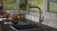 Смеситель Hansgrohe Metris M71 220 для кухонной мойки