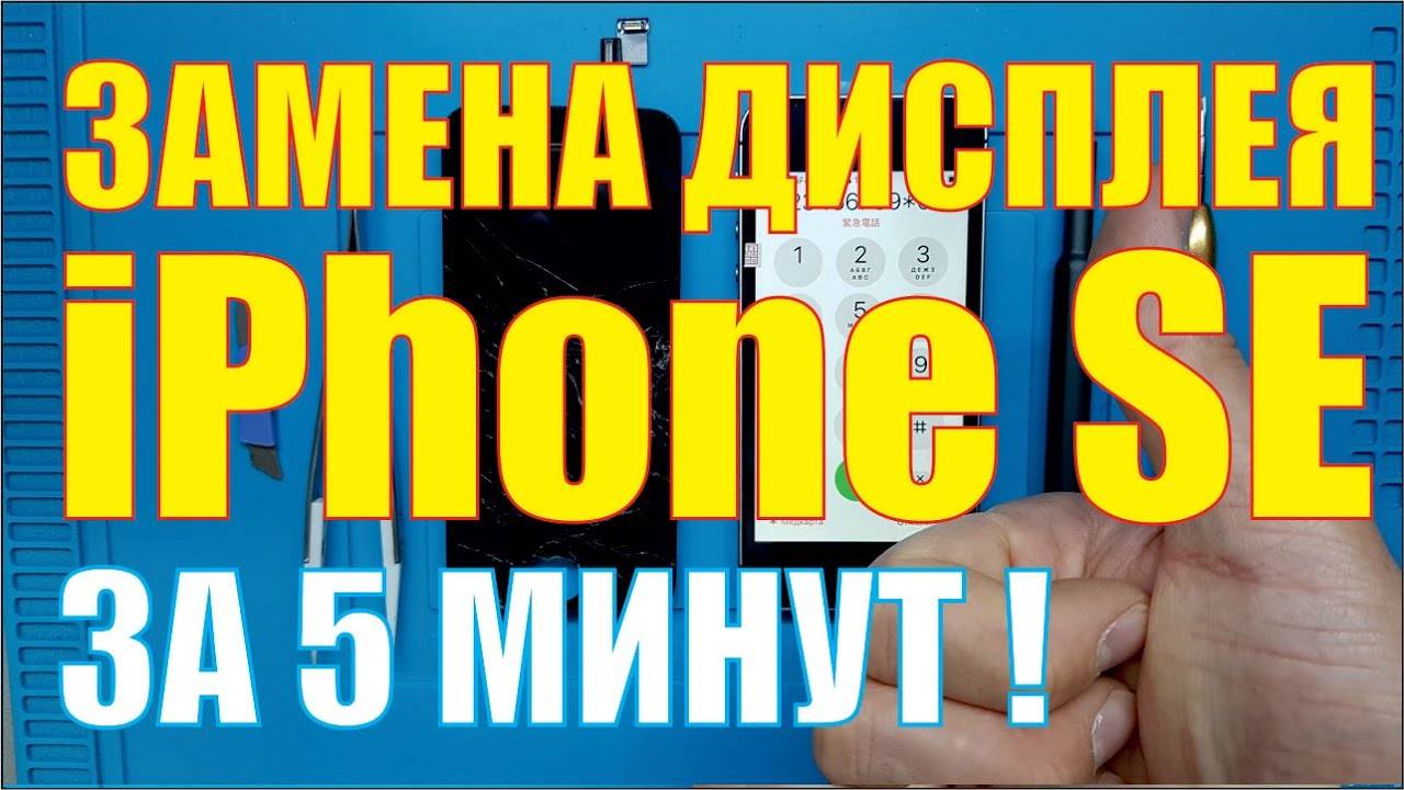 Замена дисплея IPhone SE _ 5