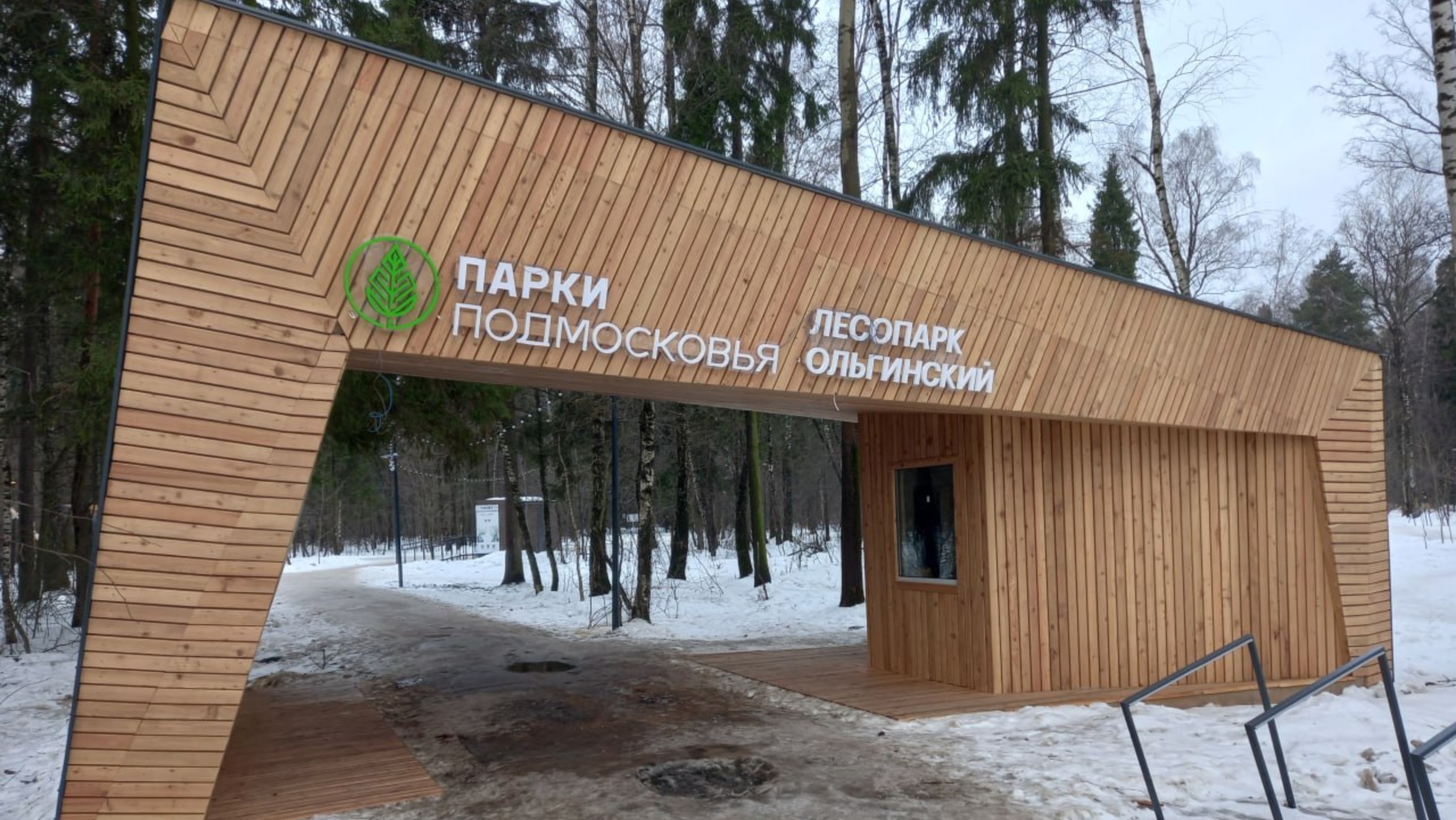 Зимний день в Ольгинском лесопарке