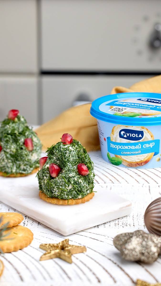 Елочки на крекере