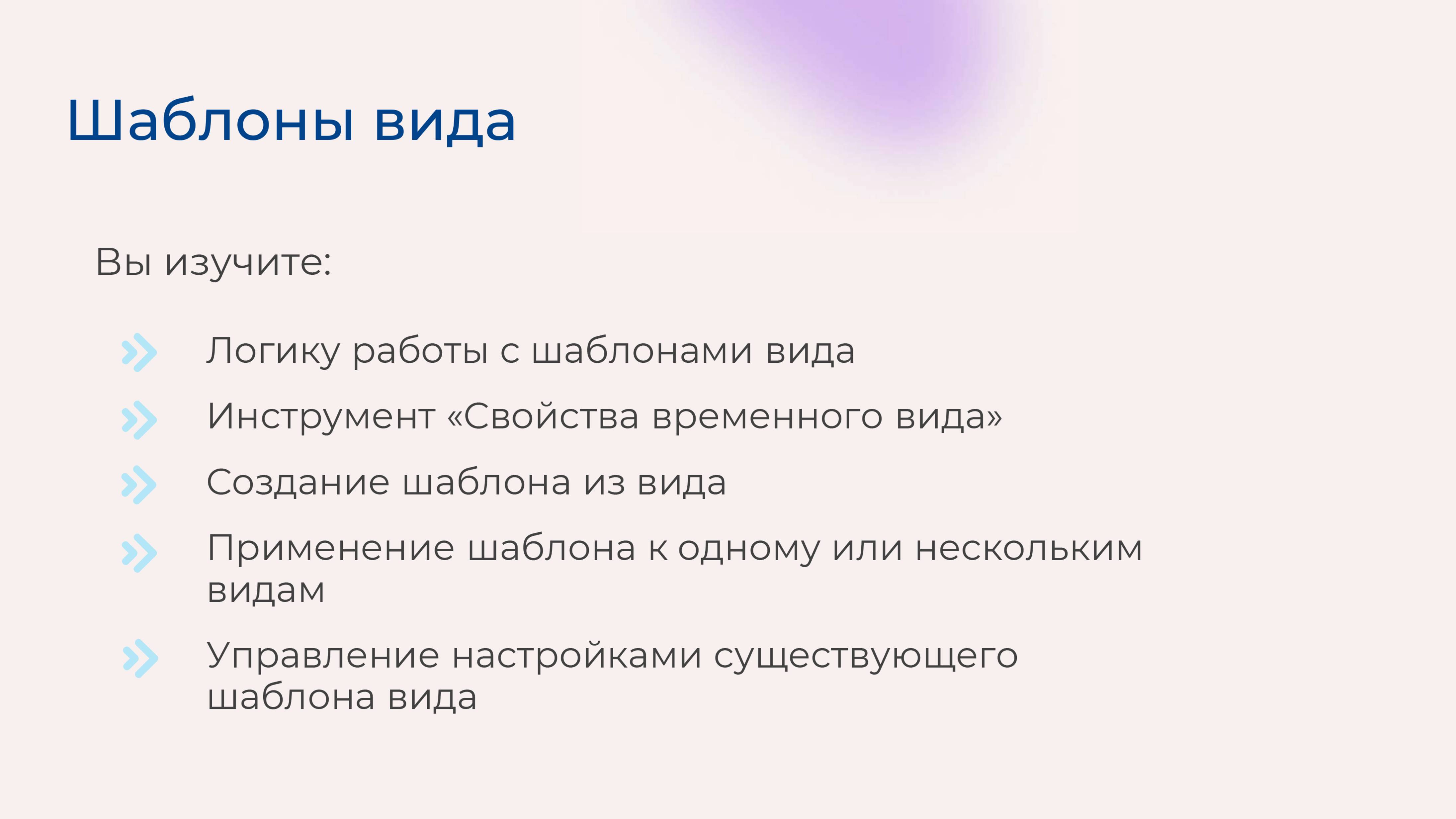 [Курс «Autodesk Revit для архитектора и конструктора»] Шаблоны вида