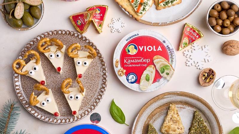 Закуски из плавленого сыра Viola
