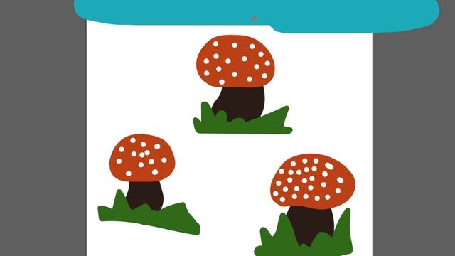 Рисуем грибы часть 47