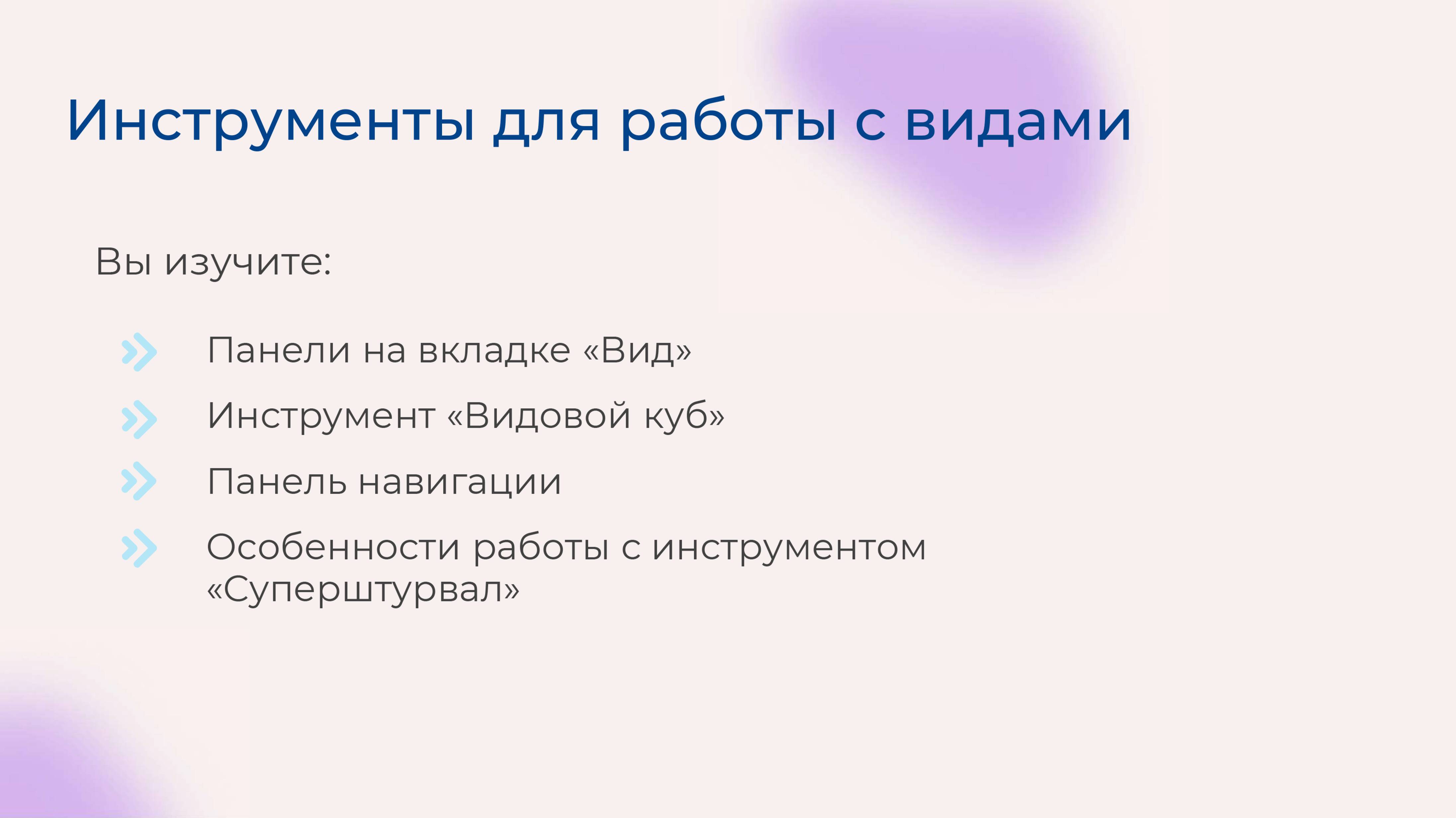 [Курс «Autodesk Revit для архитектора и конструктора»] Инструменты для работы с видами