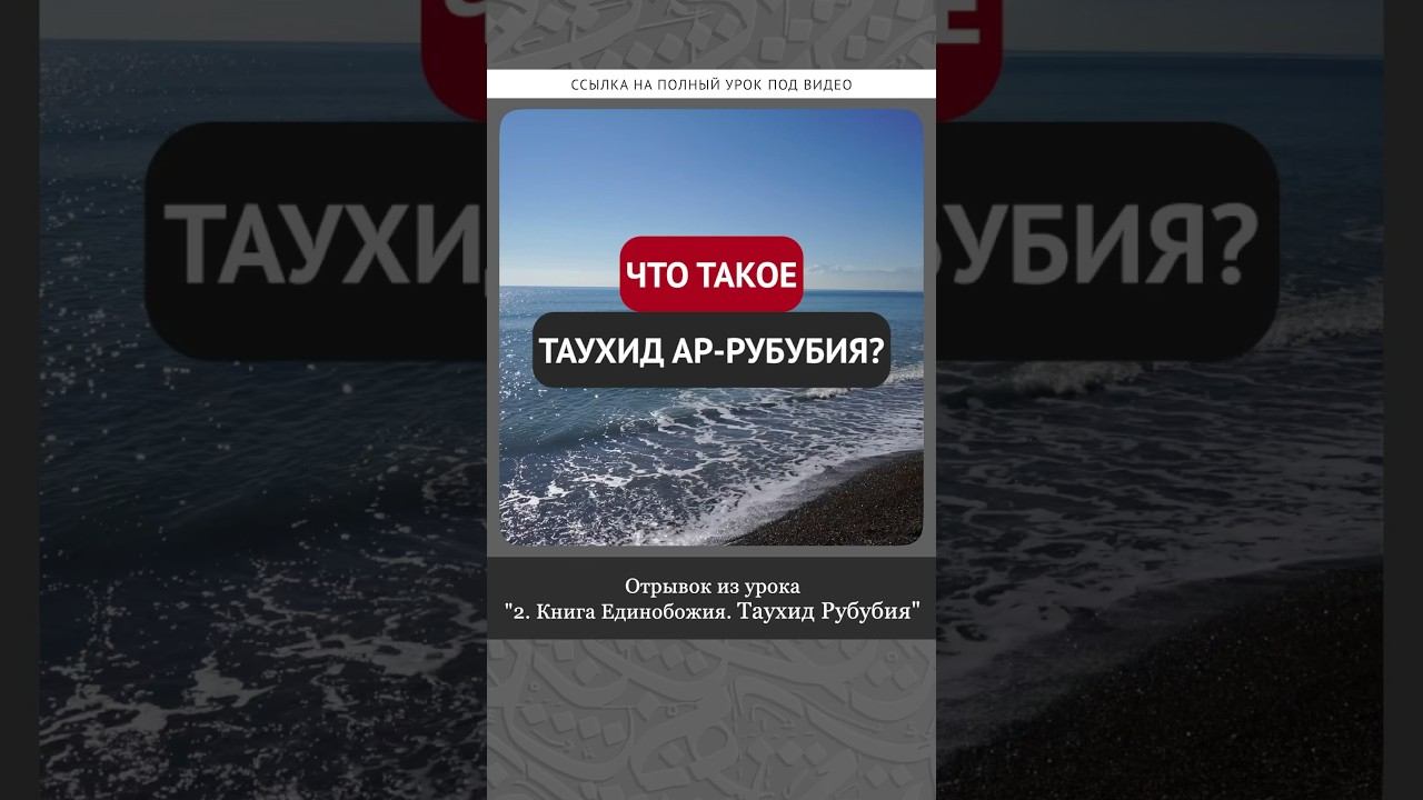 Что такое таухид ар-Рубубия? #ислам #коран #вера #бог #намаз #сунна #истина #рай #мир #факты #пост