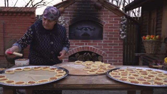 Kənd Həyatı.  Rustic Mini Apple Tarts  Traditional Village Dessert