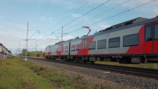 "Ласточка" ЭС1П-004,перегон Дача Долгорукова-Заневский пост ||