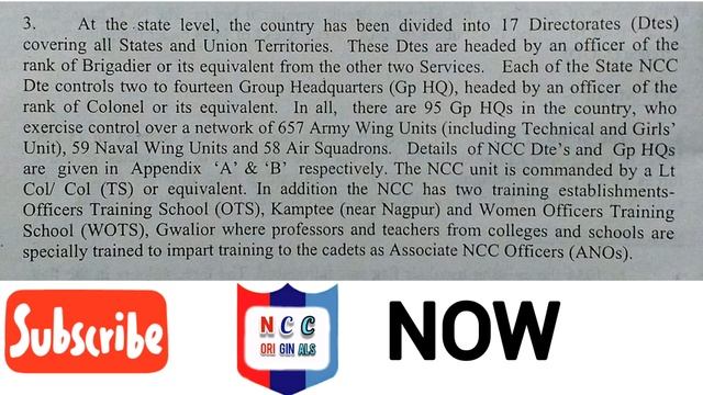 #2022 #NCC #ORGANIZATION #AND #STRUCTURE # EXPLAINED #ALL #WINGS | IN #HINDI | | Dtes,units,Gp HQs