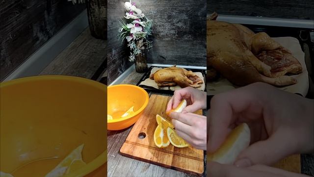 Запечённая утка с яблоками и апельсинами, на Новогодний стол. 💥💥💥👉