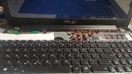 Замена клавиатуры на ноутбуке ASUS X553SA ,а также ремонт Колонки звуковой.