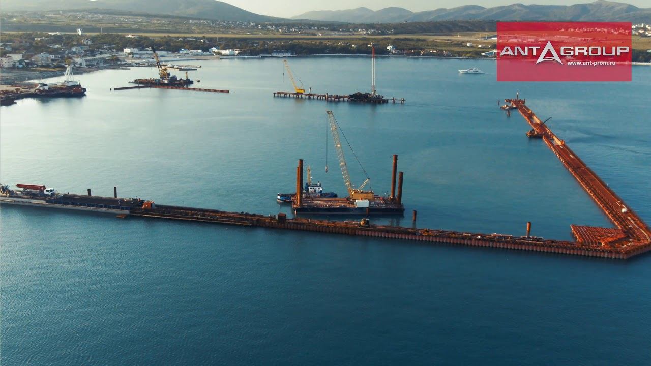 Видеография объекта "Комплекс береговой и морской инфраструктуры порта в г.Геленджик", 2020 г.