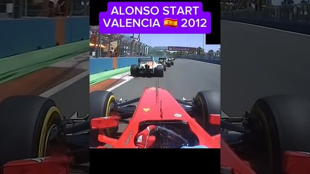 ALONSO START VALENCIA 🇪🇦 2012