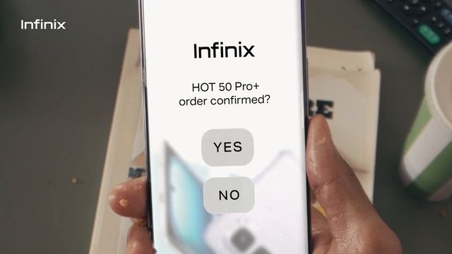 HOT 50 Pro+ работает даже с мокрыми пальцами