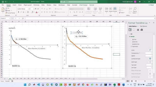 Oasis montaj - Spectral analysis of an aeromagnetic data (Part 7)