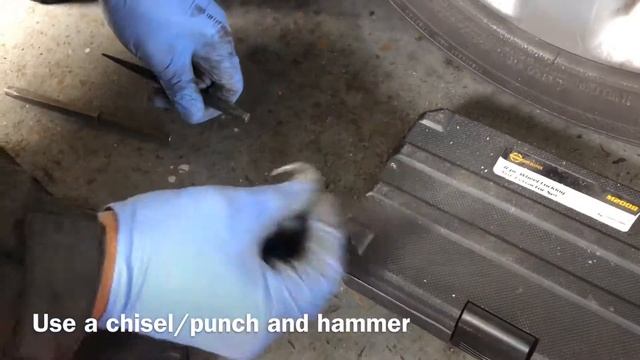 How to easily remove locking wheel nut.