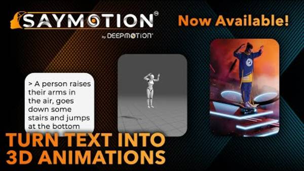 SayMotion_ Text to 3D Animation _ Open Beta Now Available!