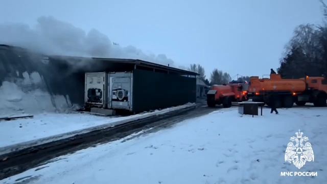 Пожар село Комсомольское 10.12.2024г