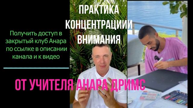 ПРАКТИКА КОНЦЕНТРАЦИИ ВНИМАНИЯ от учителя Анара Дримс Паши Нарасимха