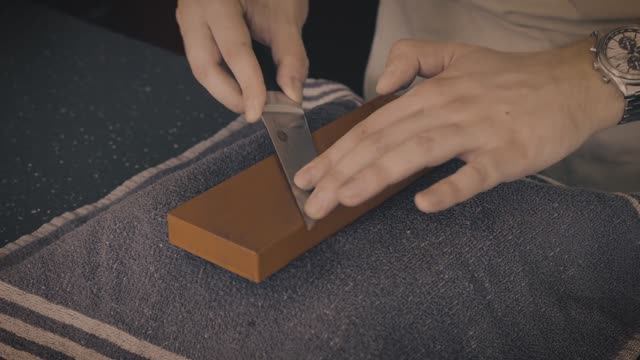 ASMR How To Sharpen Kitchen Knife  Real Time Sharpening