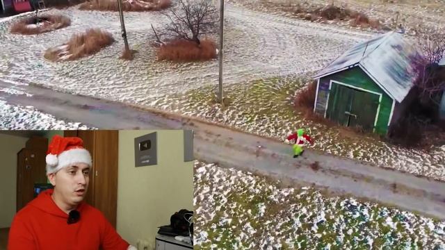 ДРОН заснял реального ГРИНЧА который украл подарки ДЕДА МОРОЗА
