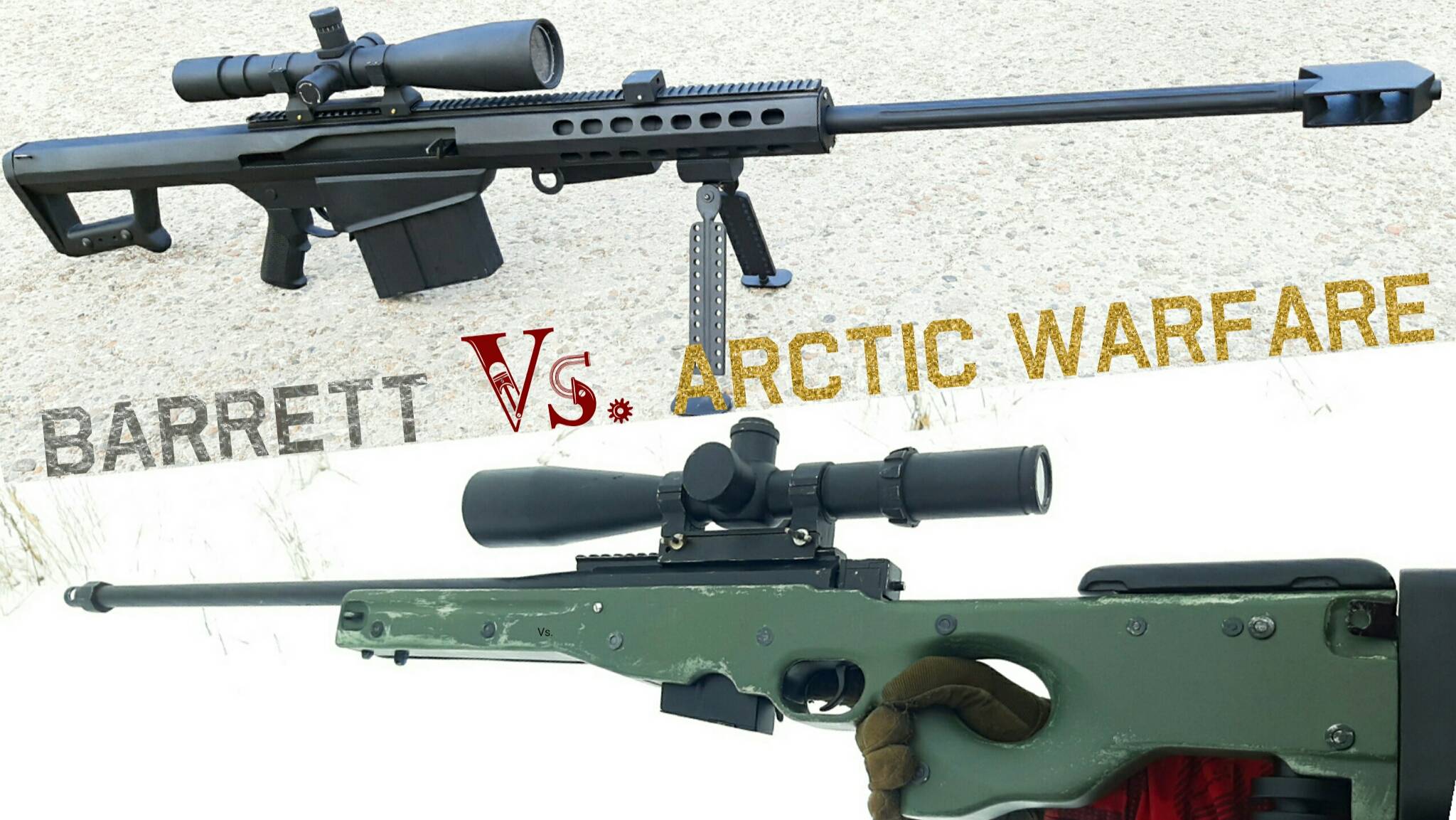 Мои Поделки Arctic Warfare L118A1 против Barrett M82A1M. Сравнение Сложнейших Крафтов