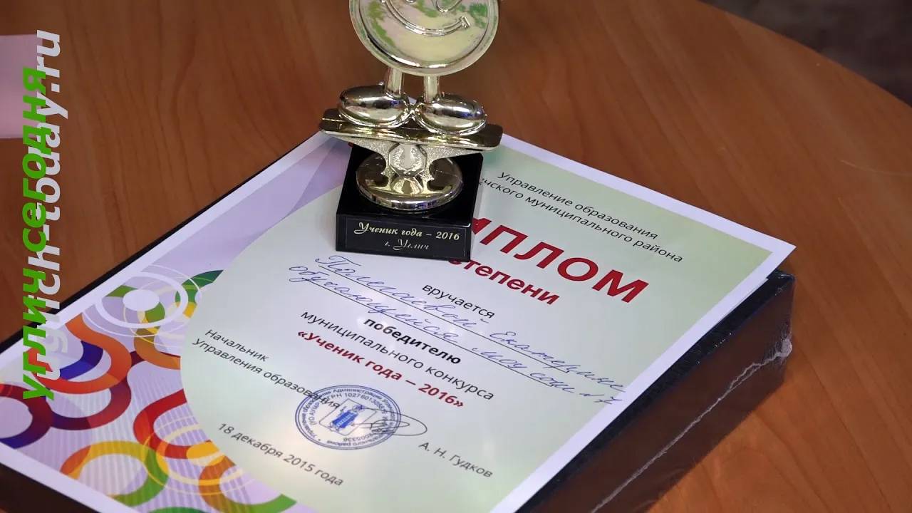 2015/12/18 – Екатерина Полегаева – «Ученик года – 2016»