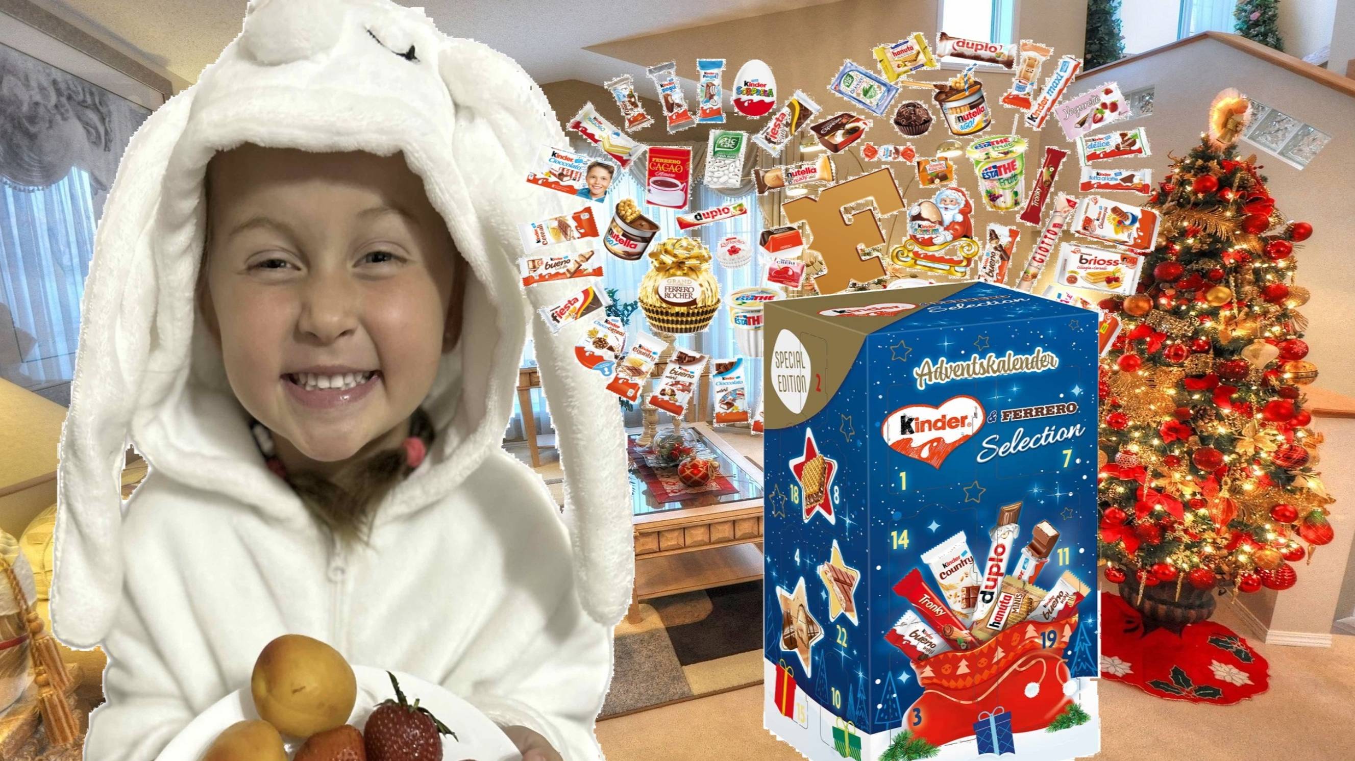 Распаковка Набор KINDER MIX Choco Friends адвент-календарь 295г 🤤