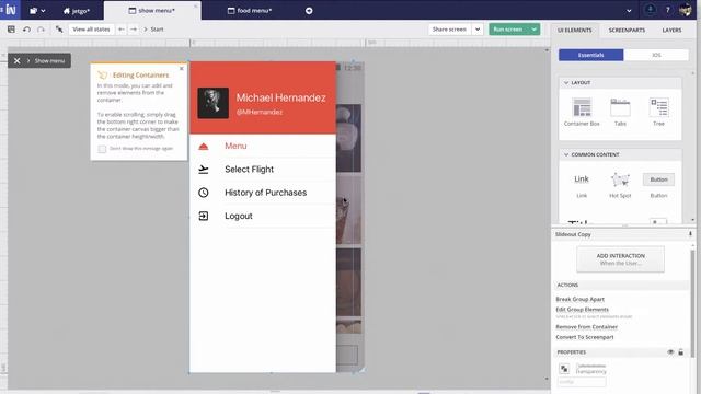 Design custom screen transitions with Indigo Studio
