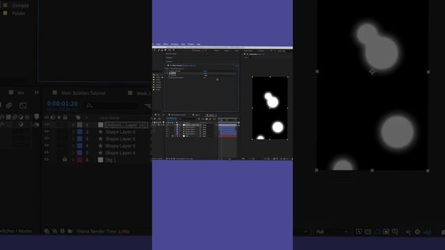 Эффект пузырей в After Effects | Bubbles