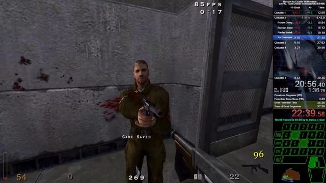 Return to Castle Wolfenstein 39:21 PB Full Game Any% I am Death incarnate!