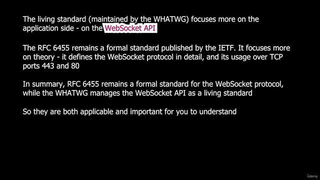 011. WebSocket history and specifications
