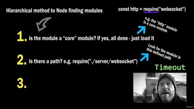 309. WebSocket Server Code - Part 2 - Importing the websocket module using NPM