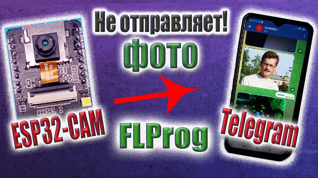 ESP32 - CAM отправка фото в Telegram из WEB по запросу в FLProg