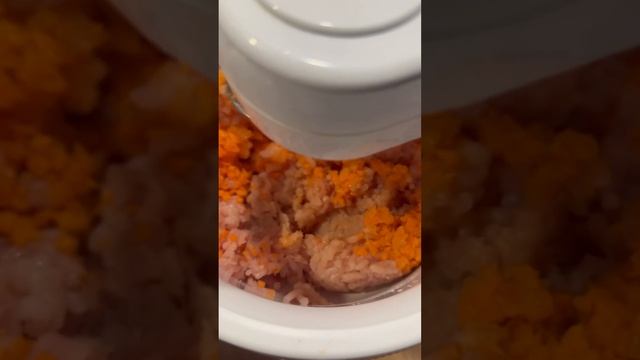 Диетические куриные котлеты с морковью в аэрогриле🐓 🥕 🐔 🥕 #быстрыйрецепт #аэрогриль #ппрецепты