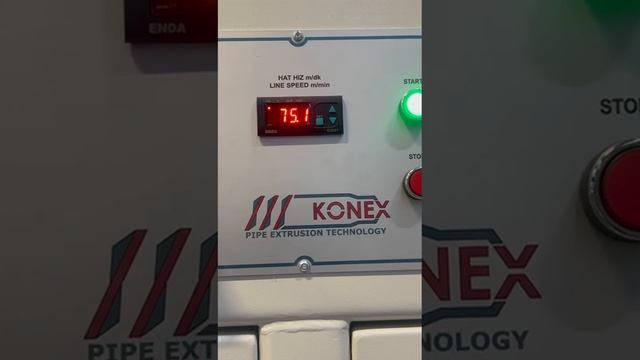 Высокоскоростная линия по производству труб PERT от Konex Makina: 16-32 мм, 75 м/мин