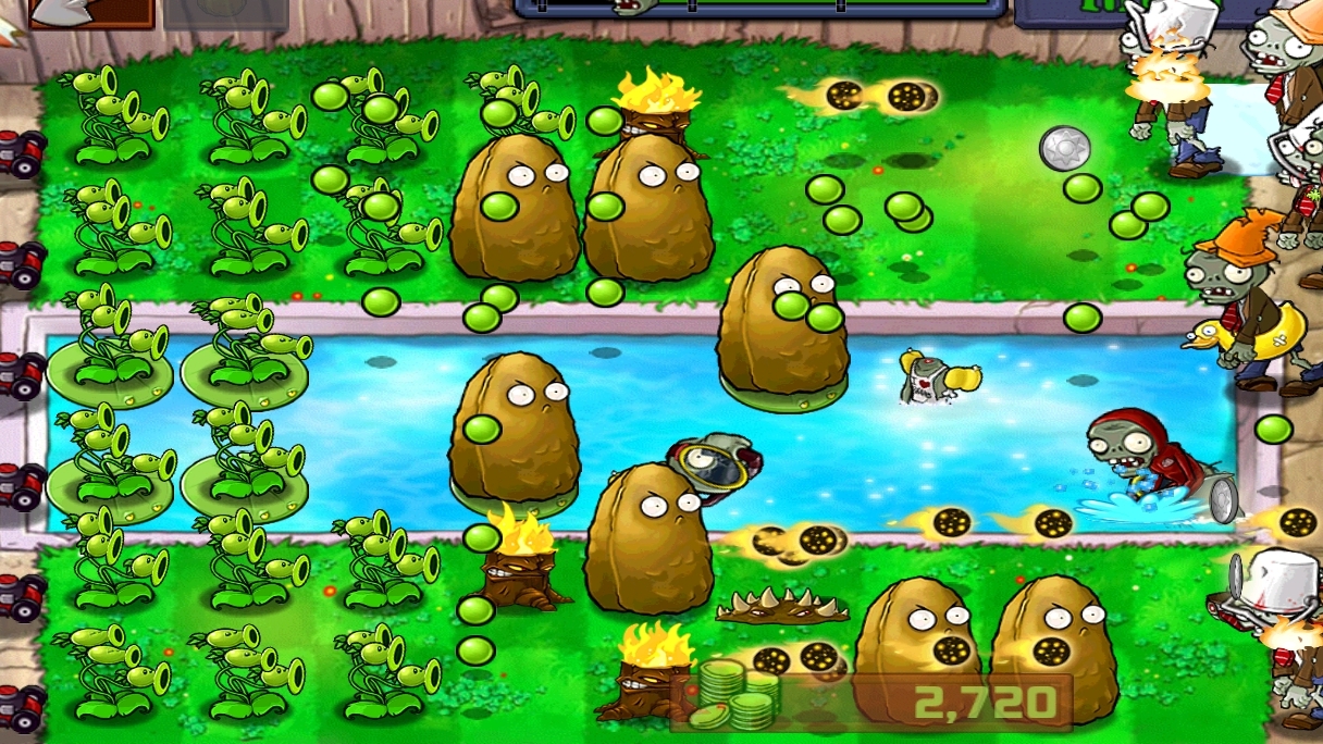 зомби против растений