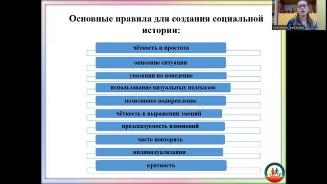 "Социальные истории как метод работы с детьми с расстройствами аутистического спектра"