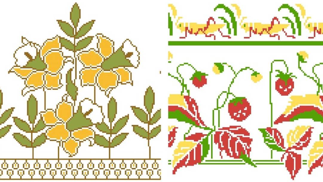 СТАРИННЫЕ СХЕМЫ. Рукоделие, вышивка. Подборка №93.