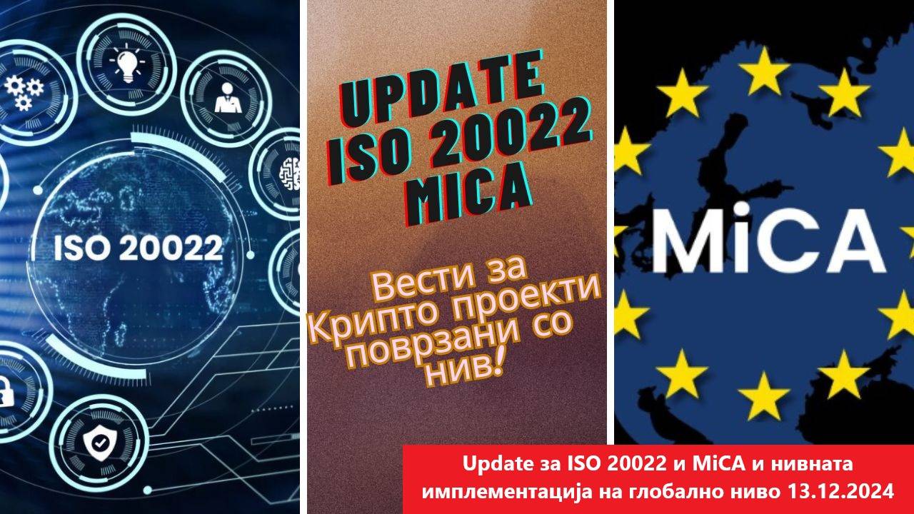 Update за ISO 20022 и MiCA и нивната имплементација на глобално ниво 13.12.2024