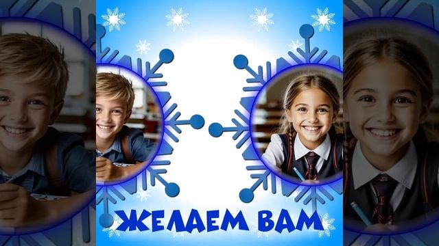 Музыкальная новогодняя открытка учителю