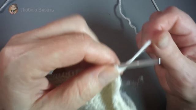 Вязаные следки на двух спицах » Простой урок для начинающих