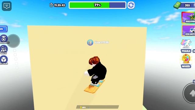 прохождение игры (UPD) Snowboard obby world 8