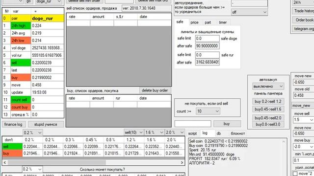 О скриптах Yobit & Binance Simple BOT, алгоритмы 1 и 2