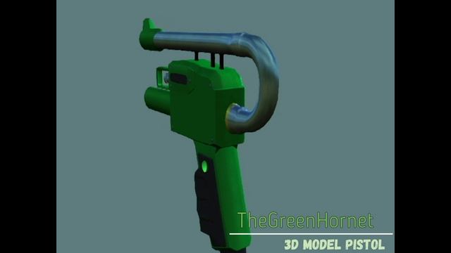 3D-модель Зеленый шершень пистолет