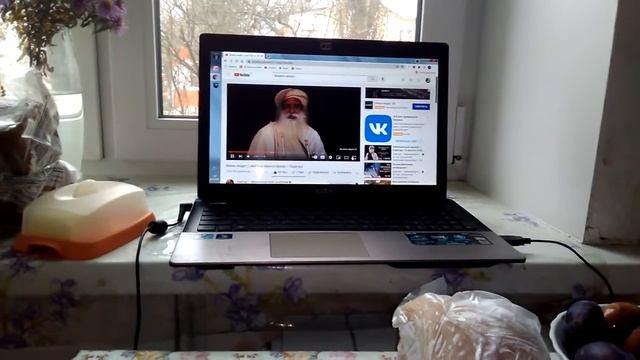 галушки ,курица и слива.
